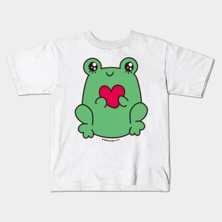 cute frog, kawaii frog cartoon Kids T-Shirt